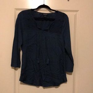 Lucky Brand deep teal tunic size M NWOT